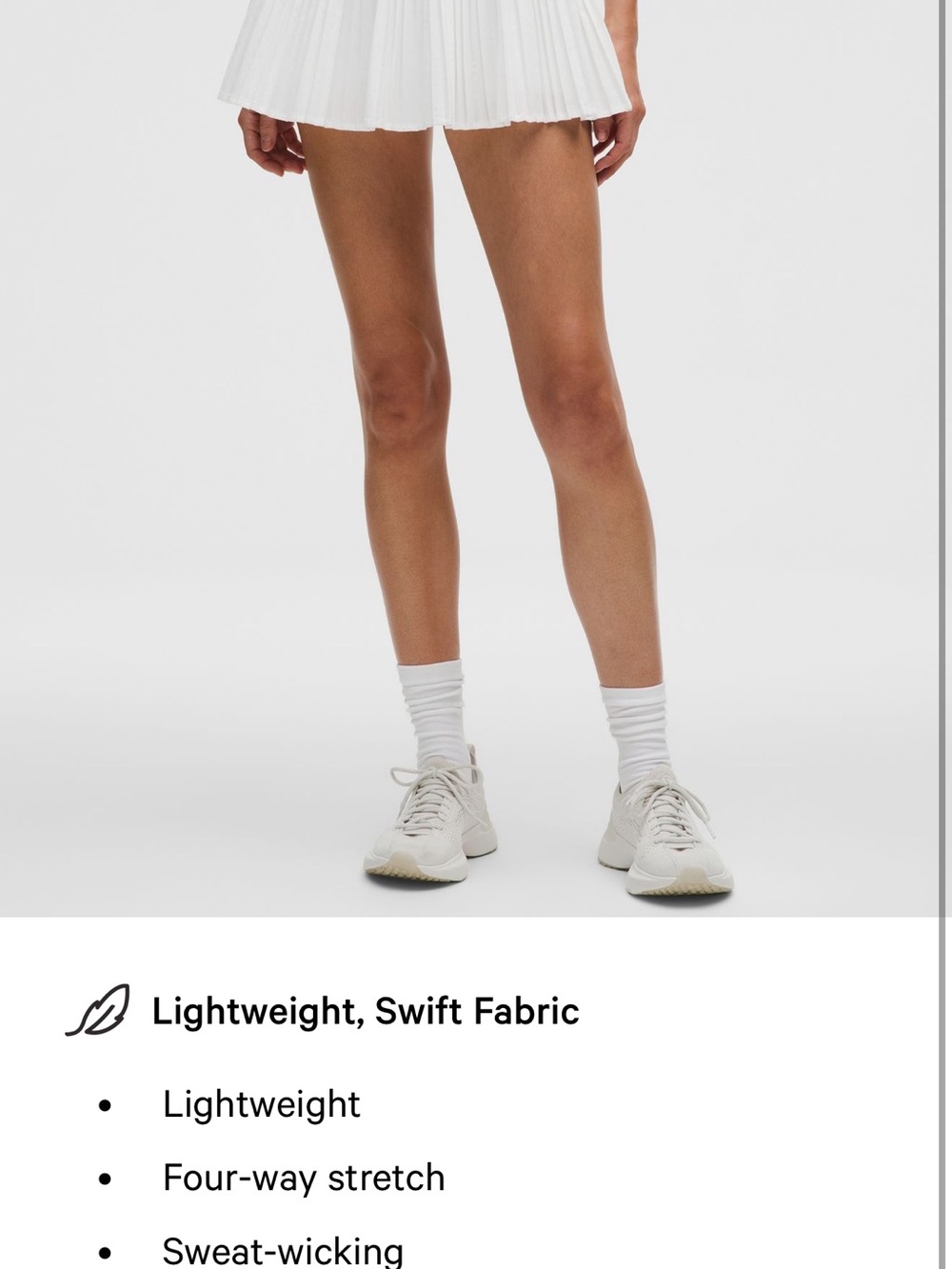 Lululemon RePleat High-Rise White Pleated Tennis Skirt - Picture 5 of 11